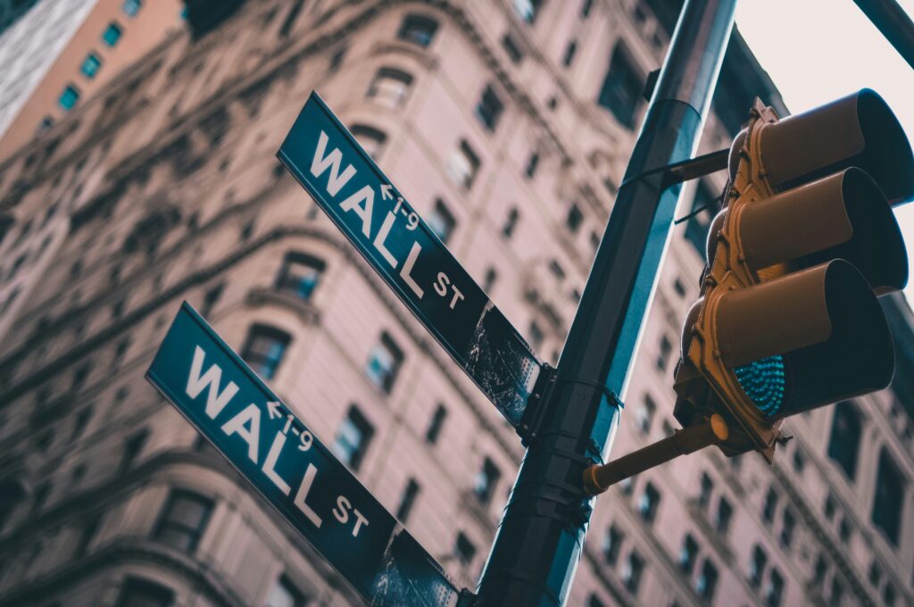 Wall Street financial district, New York